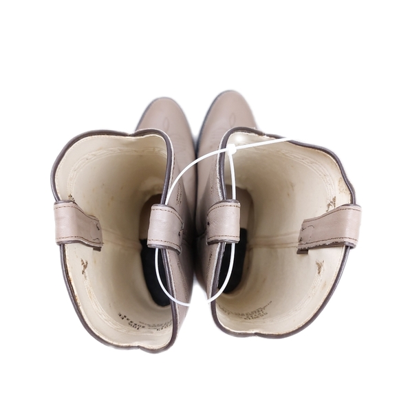 Genuine Leather Mens 10.5 EETaupe Gray Western Boots Brand New! - Picture 7 of 11